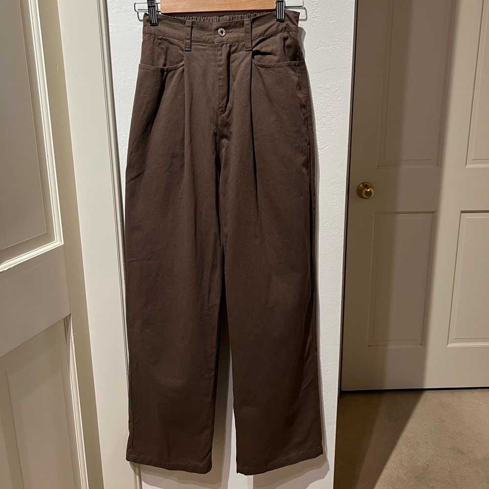 High Waisted Straight Leg Pants